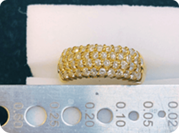 リング：K18/メレダイヤなど4点