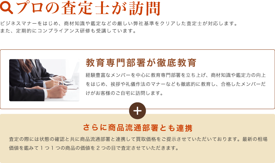 プロの査定士が訪問