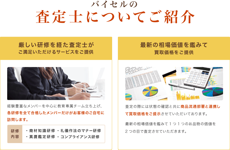 バイセルの査定についてご紹介