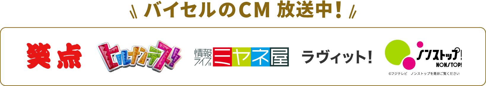 バイセルのCM 放送中！