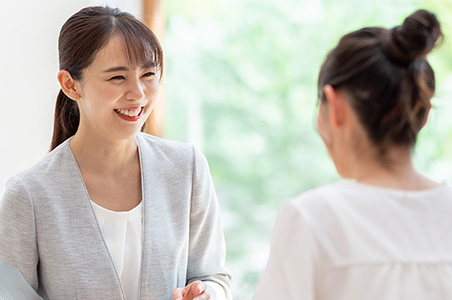 丁寧な接客・説明