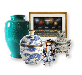 持ち運びが難しいほど膨大な量の骨董品類