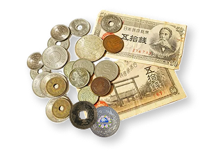 持ち運びが難しいほど膨大な量の古銭