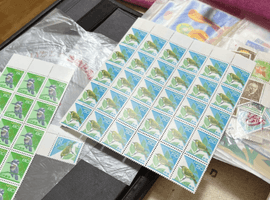 普通切手「オシドリ」／普通切手「キジバト」など