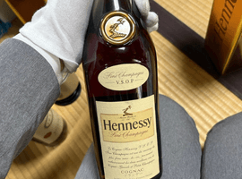 ブランデー／Hennessy：VSOP ファイン シャンパーニュ グリーンボトル（状態ランク：A）など3点
