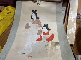 書画(掛軸・絵画)/掛軸:菊池契月など3点