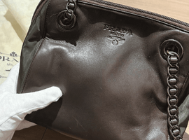 PRADA ヴィンテージ レザー×ナイロン チェーン ショルダーバッグなど3点