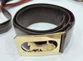 CELINE:馬車金具レザーベルトなど8点