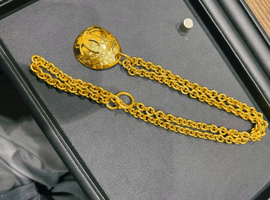 シャネル ヴィンテージ ココマーク マトラッセ オーバル ネックレスなど3点