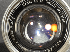 交換レンズ／LEICA：SUMMICRON 50mm F2 ズミクロン 沈胴 Lマウント L39