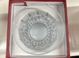 ガラス切子など2点