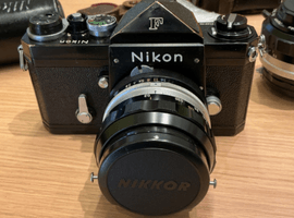 一眼レフカメラ／Nikon：F eyelevel ブラック + NIKKOR-N Auto 24mm F2.8など6点