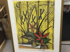 絵画：ベルナールビュッフェなど2点