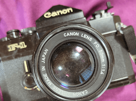 Canon:F-1+NEW FD 50mm F1.4など3点