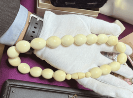 根付けの象牙製品など5点