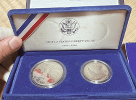 1886_1986コインセットなど3点