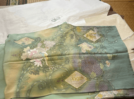 汕頭刺繍の付下げなど17点