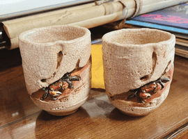 湯呑み：楽山／刀剣類(槍薙刀含む)：豫州住國平作之など2点