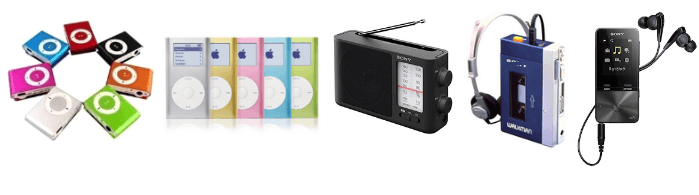 iPod、WALKMAN、その他AVプレーヤー
