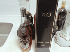 ブランデー：CAMUS（XO ロングネック）／ブランデー：Hennessy（XO 金キャップ グリーンボトル）など5点