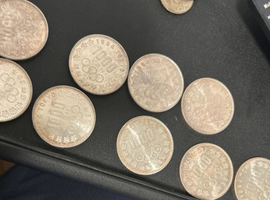 旧日本銀貨／硬貨／古銭一式／など