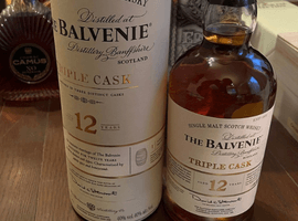 ウイスキー／BALVENIE：12年 トリプルカスク（状態ランク：A）など3点