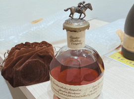 ウイスキー：Blanton's（シングルバレル 1989）／ブランデー：Hennessy（VSOP スリムボトル クリアボトル）など5点