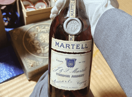 ブランデー：MARTELL（コルドンブルー 旧ボトル 白ラベル グリーンボトル）／ブランデー：COURVOISIER（ナポレオン 旧ボトル）など5点