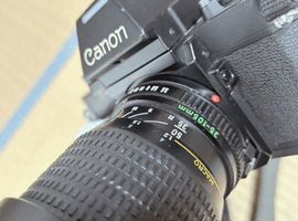Canon：F-1＋NEW FD 35-105mm F3.5-4.5／Canon：FD 55mm F1.2など2点