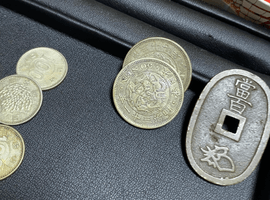 旧日本銀貨など5点