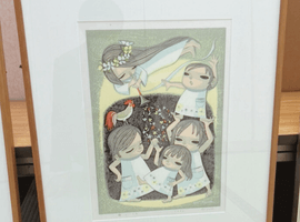 版画：池田修三（朝のうた）／版画：村山寧（とう）など17点