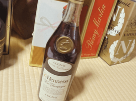 ブランデー：Hennessy（VSOP スリムボトル グリーンボトル）／ブランデー：MARTELL（ナポレオン コルドンノアール フロスティボトル）など5点
