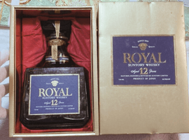ウイスキー：Suntory（ローヤル 12年 青ラベル）／ウイスキー：NIKKA（ブラック 12年）など3点