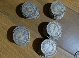 50銭銀貨（朝日）など7点