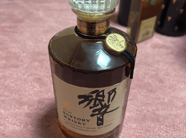 ウイスキー/Suntory:響 金花 裏ゴールドラベル クリアキャップ 旧(状態ランク:D)など6点