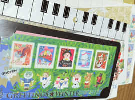グリーティング切手「ふゆ」/グリーティング切手「MUSIC MEMORIES」など