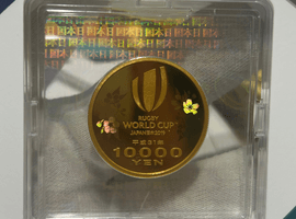 ラグビーワールドカップ2019日本大会記念一万円金貨幣など複数点