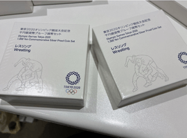 東京2020オリンピック競技大会記念千円銀貨幣（レスリング）など複数点