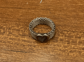 TIFFANY & Co. / サマセット メッシュ ハート リング / 状態ランク：Bなど2点
