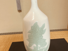 花瓶：井上萬二／版画：フジコヘミング（くりくり）など2点