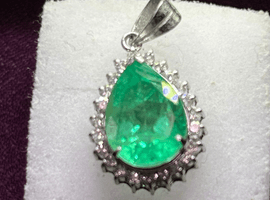 Pt900 / エメラルド / 5.02ct / ダイヤモンド / 0.46ctなど3点
