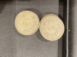 旧日本銀貨／小型50銭／など