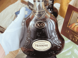 ブランデー：Hennessy（XO 金キャップ グリーンボトル）／ブランデー：CAMUS（ナポレオン ブック 緑）など2点