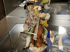 西洋骨董／フィギュリン(陶器人形)：マイセンなど5点