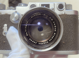 LEOTAX：F + NIKKOR-H.C 50mm F2 5cm Lマウント L39／OLYMPUS：ボディなど2点