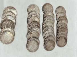 小型50銭銀貨／古銭一式／など