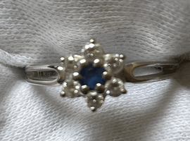 リング / MIKIMOTO / K18 / サファイア / 0.13ct / ダイヤモンドなど2点