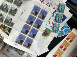 特殊切手「世界遺産シリーズ 第9集 白川郷・五箇山の合掌造り集落」/特殊切手「戦後50年メモリアルシリーズ 第2集 東京オリンピック」など