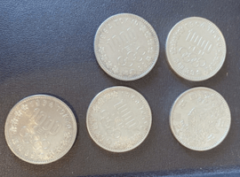 百円硬貨／オリンピック記念千円硬貨／一分銀／など