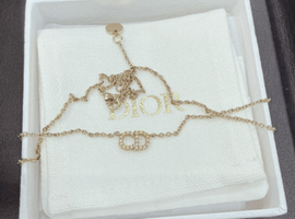 Christian Dior / CDロゴ ラインストーンネックレス / 状態ランク：Bなど2点
